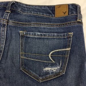 American Eagle distressed skinny’s